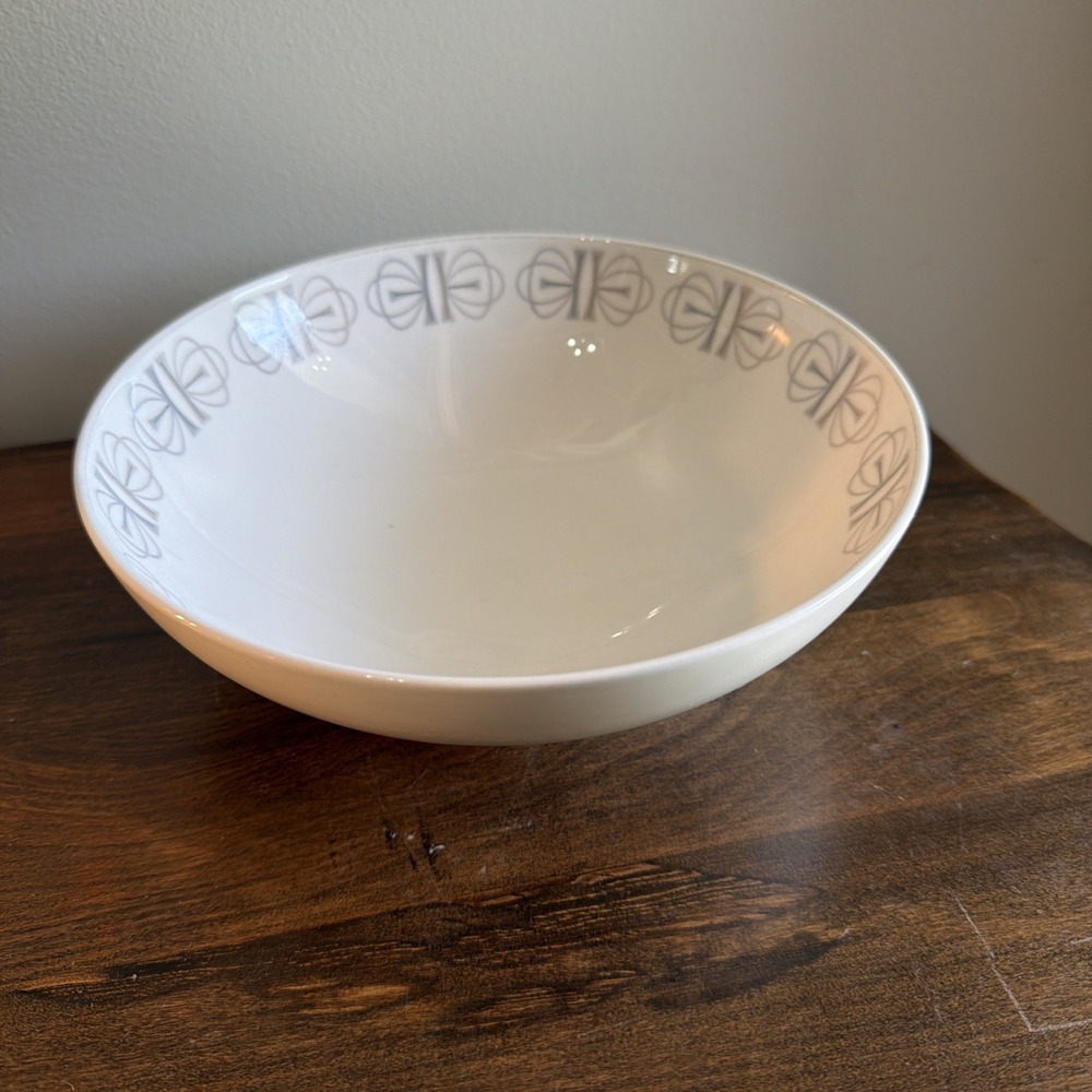 Franciscan Merry Go Round Whitestone Ware Serving Bowl 8 inch MCM Vintage